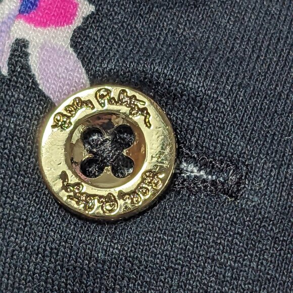 Lilly Pulitzer Onyx Wild Within UPF 50+ Sophie Dress Small Black Pink S - Picture 5 of 13